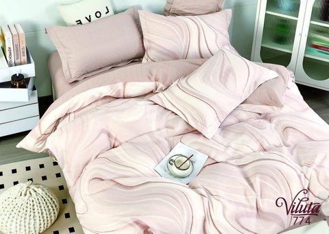 Комплект постільної білизни Сатин Twill 774, різнобарвний, Двоспальний PB-ST774-DS фото