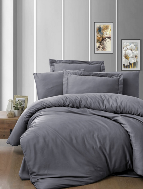 Комплект постільної білизни Satin Shazzy Quich Silver (Євро) PB-TR-ST0004-EV фото